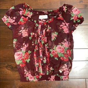 Abercrombie & Fitch size M floral blouse